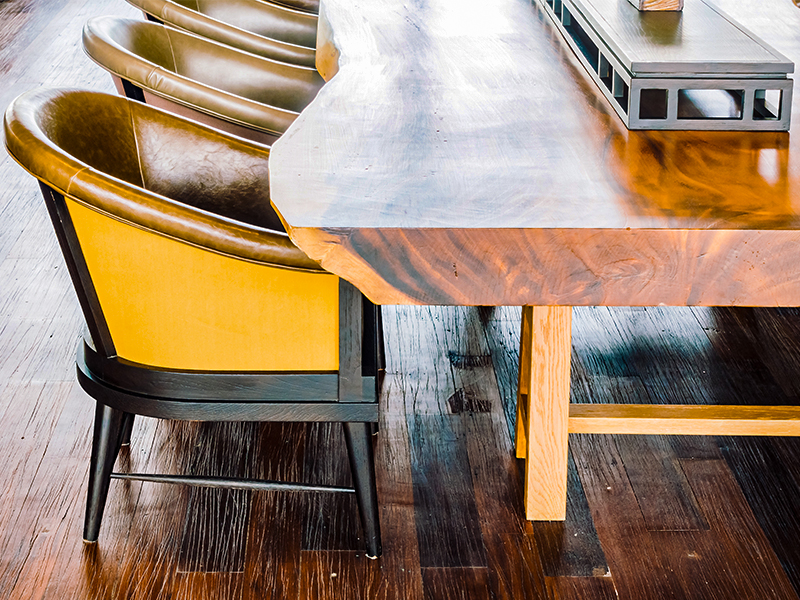 live edge dining table hardwood